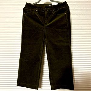 NWT Olive Green Wide Leg Crop 8